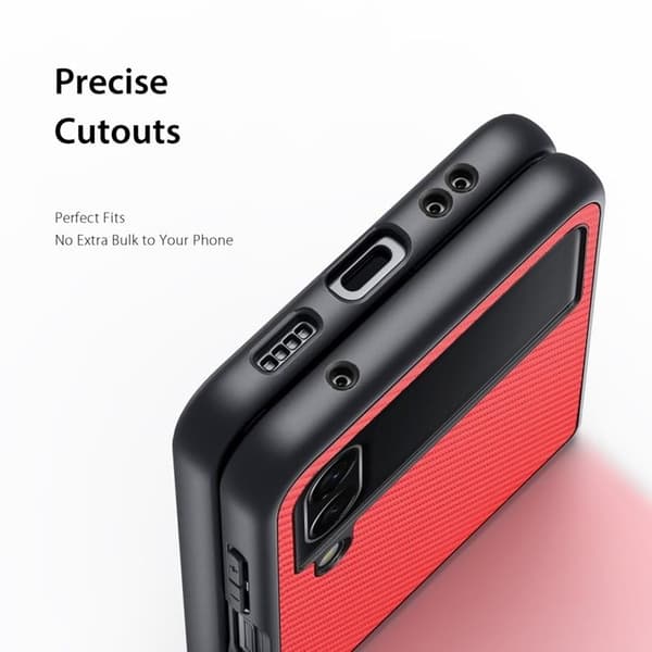 Dux Ducis Galaxy Z Flip 4 Skal Fino - Röd