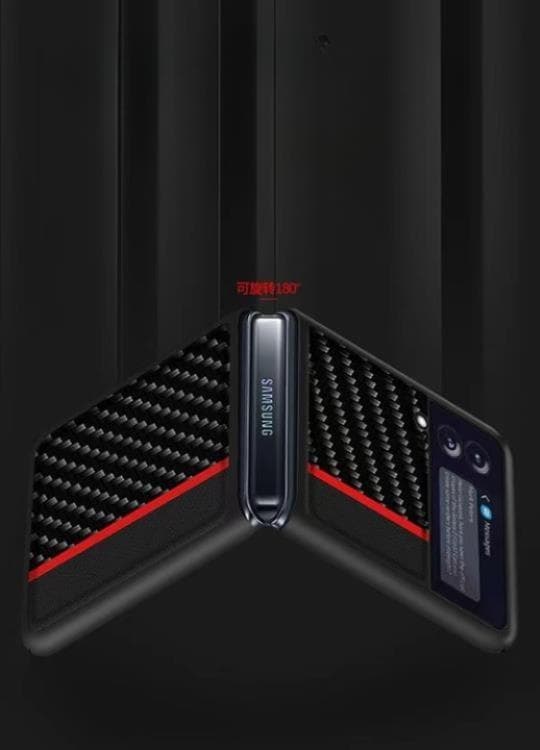 Galaxy Z Flip 4 Skal Carbon PC - Mörkblå