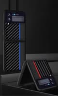 Miniatyrbild 8 av 8: Galaxy Z Flip 4 Skal Carbon PC - Mörkblå