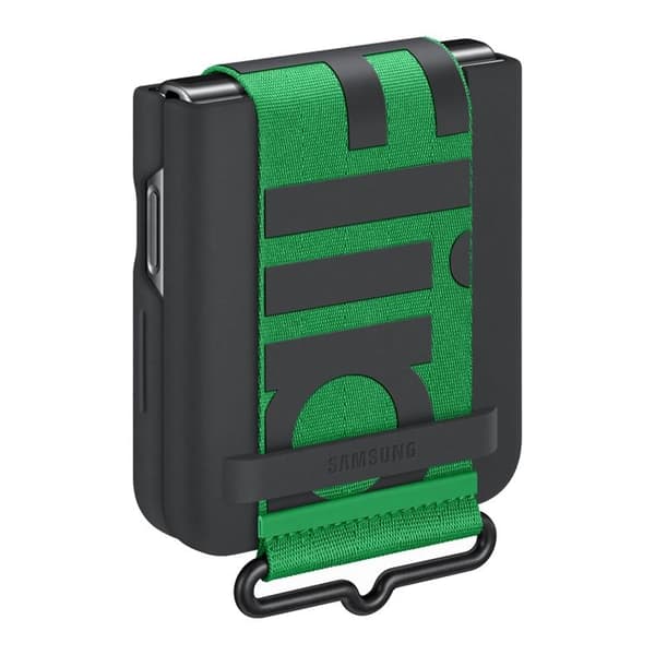 Samsung Galaxy Z Flip 4 Skal Strap Silicone Hanger - Svart