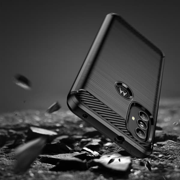 Carbon Flexible Skal Motorola Moto G Power (2022) - Svart