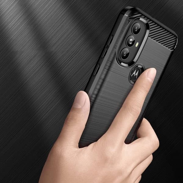Carbon Flexible Skal Motorola Moto G Power (2022) - Svart