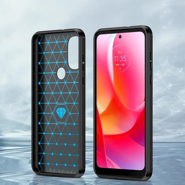 Carbon Flexible Skal Motorola Moto G Power (2022) - Svart