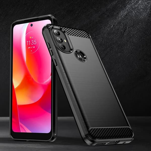 Carbon Flexible Skal Motorola Moto G Power (2022) - Svart