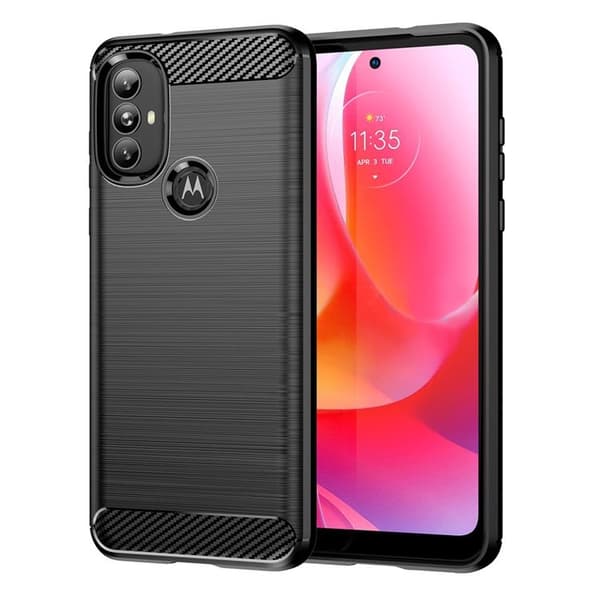 Carbon Flexible Skal Motorola Moto G Power (2022) - Svart