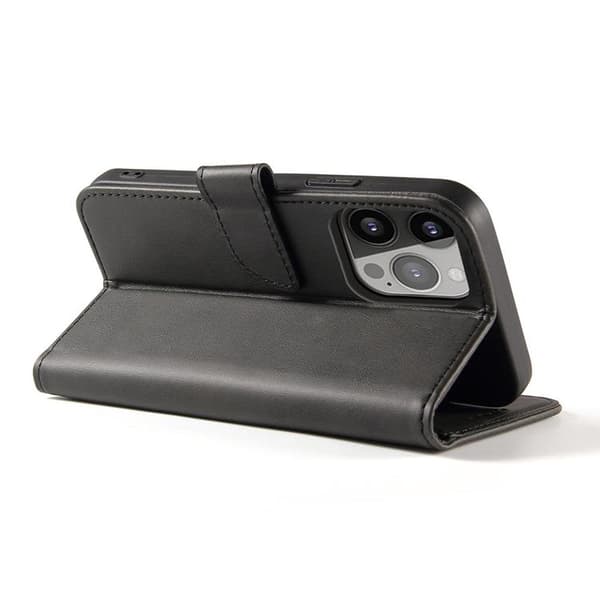 iPhone 14 Pro Max Plånboksfodral Elegant Magnet - Svart