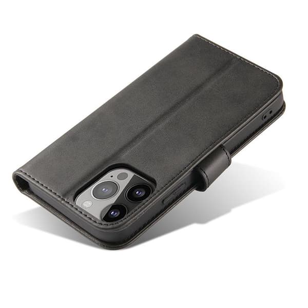 iPhone 14 Pro Max Plånboksfodral Elegant Magnet - Svart