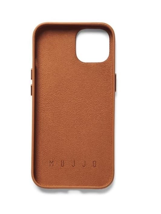 Mujjo iPhone 14 Skal Korthållare Full Läder - Tan