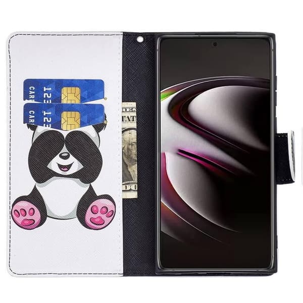 Plånboksfodral Samsung Galaxy S22 Ultra - Panda