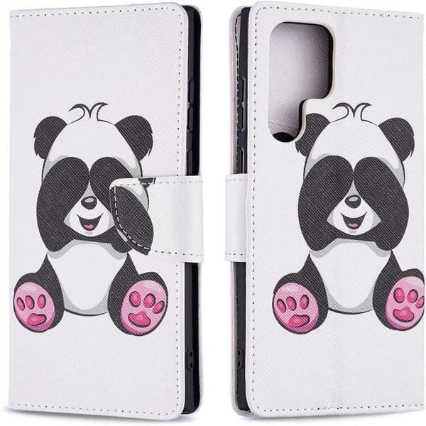 Plånboksfodral Samsung Galaxy S22 Ultra - Panda