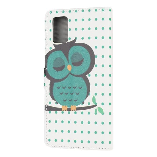 Lompakkokotelo Samsung Galaxy A13 (5G) - Pilkullinen Ja Pöllö