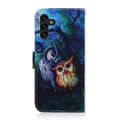 Miniatyrbillede 2 af 5: Plånboksfodral Samsung Galaxy A13 (5G) - Ugglor I Månsken