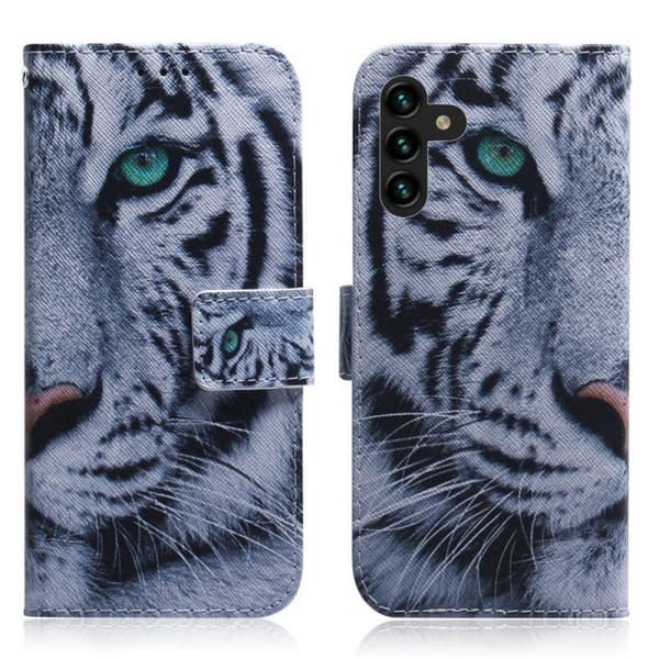 Plånboksfodral Samsung Galaxy A13 (5G) - Vit Tiger