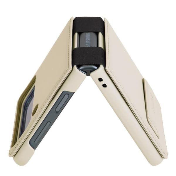 Nillkin Galaxy Z Flip 4 Skal Qin Series - Guld