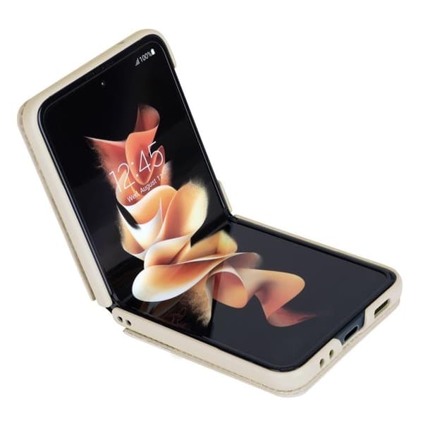 Nillkin Galaxy Z Flip 4 Skal Qin Series - Guld