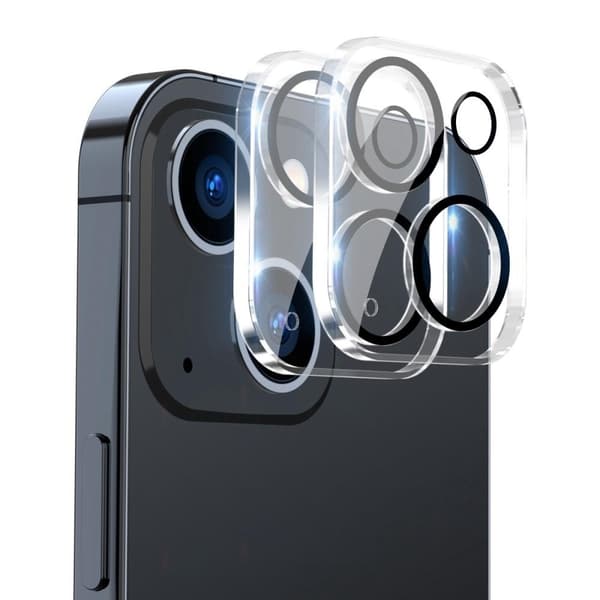 [6in1] BOOM iPhone 14 Skal - Kameralinsskydd - Härdat Glas - MagSafe Ring