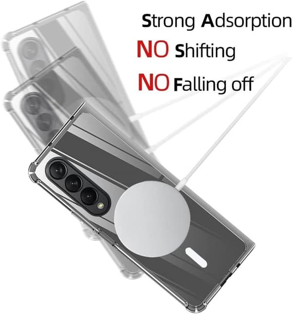 BOOM Galaxy Z Fold 4 Skal Magsafe Shockproof - Clear