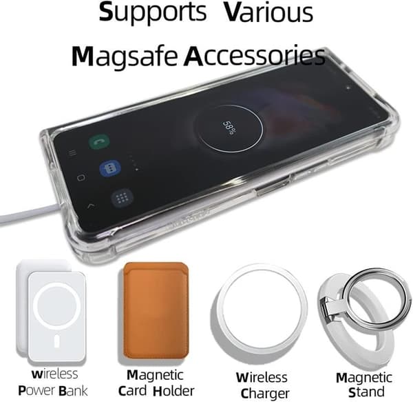 BOOM Galaxy Z Fold 3 Skal Magsafe Shockproof - Clear
