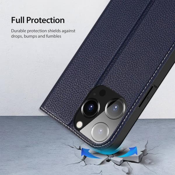 Dux Ducis iPhone 14 Pro Max Plånboksfodral Skin X2 - Blå