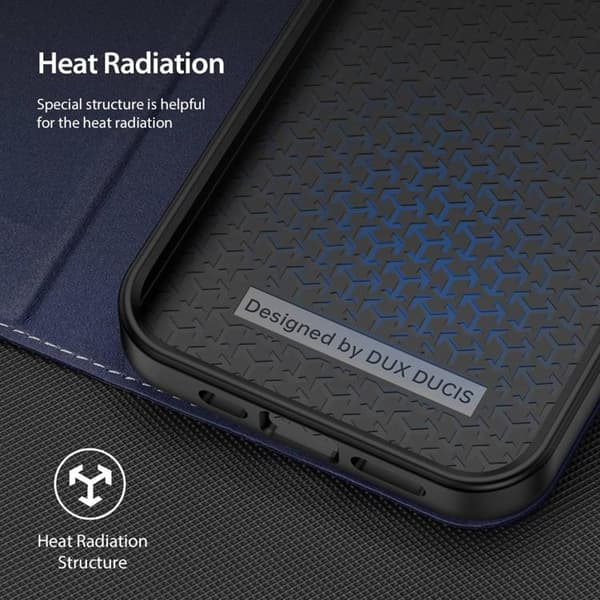 Dux Ducis iPhone 14 Pro Max Plånboksfodral Skin X2 - Blå