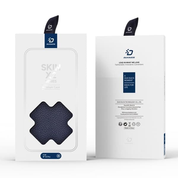 Dux Ducis iPhone 14 Pro Max Plånboksfodral Skin X2 - Blå