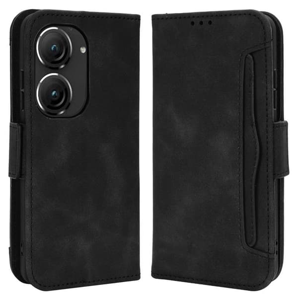 Asus Zenfone 9 Plånboksfodral PU Läder - Svart