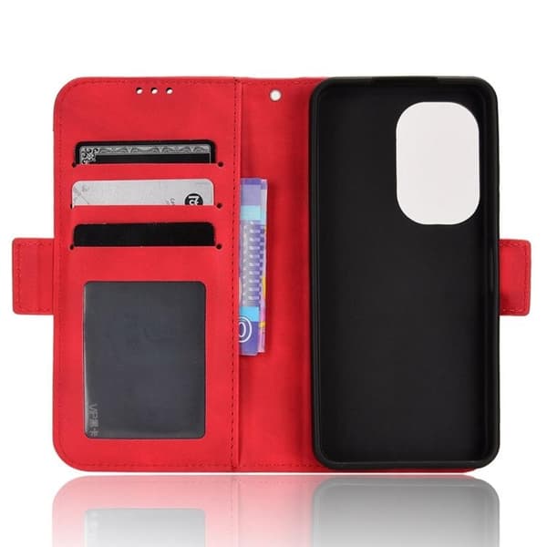 Asus Zenfone 9 Plånboksfodral PU Läder - Röd