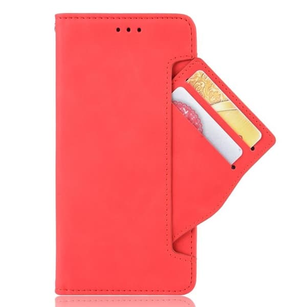 Asus Zenfone 9 Plånboksfodral PU Läder - Röd