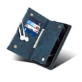 Miniatyrbild 8 av 10: iPhone 14 Pro Max Plånboksfodral Flap Zipper Strap - Blå