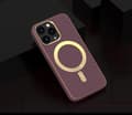Miniatyrbild 2 av 10: BOOM iPhone 14 Pro Magsafe Läderskal - Vinröd