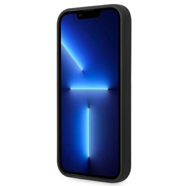 BMW iPhone 14 Pro Max Skal Silicone Metal Logo - Svart
