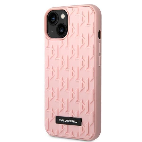 Karl Lagerfeld iPhone 14 Plus Skal 3D Monogram - Rosa