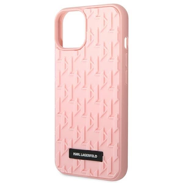 Karl Lagerfeld iPhone 14 Plus Skal 3D Monogram - Rosa