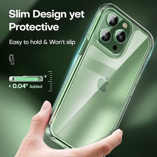 [6in1] Boom iPhone 13 Pro Max Skal, Kameralinsskydd, Härdat Glas, MagSafe Ring