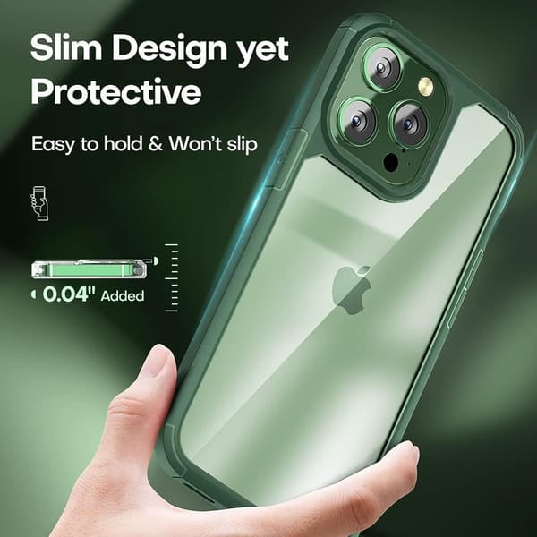 [6in1] Boom iPhone 13 Pro Max Skal, Kameralinsskydd, Härdat Glas, MagSafe Ring