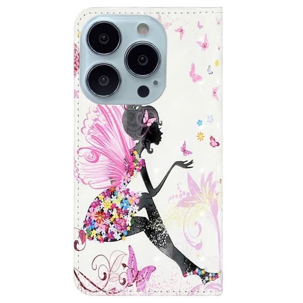 iPhone 14 Pro Plånboksfodral 3D Pattern - Girl