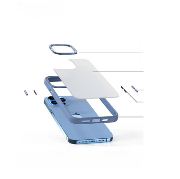 iPhone 14 Pro Max Skal Kameraram i Aluminiumlegering - Svart