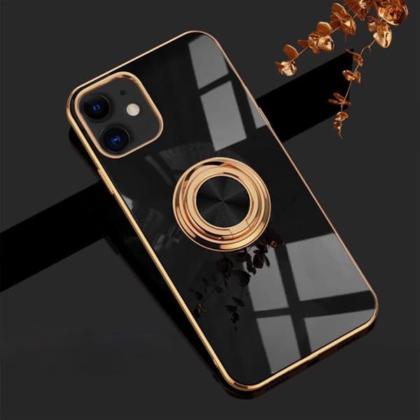Luksuriøst stilig deksel 'iPhone 14' med ringstativfunksjon Gold