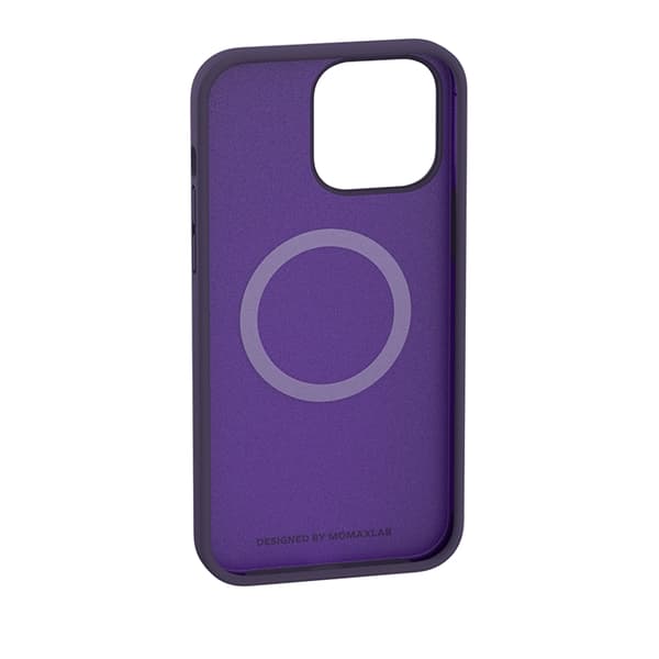 MOMAX iPhone 14 Pro Skal Magsafe Liquid Silicone - Lila
