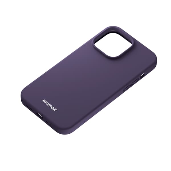 MOMAX iPhone 14 Pro Skal Magsafe Liquid Silicone - Lila