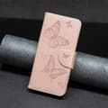 Miniatyrbild 6 av 7: iPhone 14 Plus Plånboksfodral Butterfly Imprinted - Rosa Guld