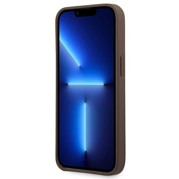 GUESS iPhone 14 Pro Max Skal Big Metall Logo - Brun