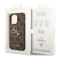 Miniatyrbild 8 av 8: GUESS iPhone 14 Pro Max Skal Big Metall Logo - Brun