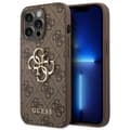 Miniatyrbild 1 av 8: GUESS iPhone 14 Pro Max Skal Big Metall Logo - Brun