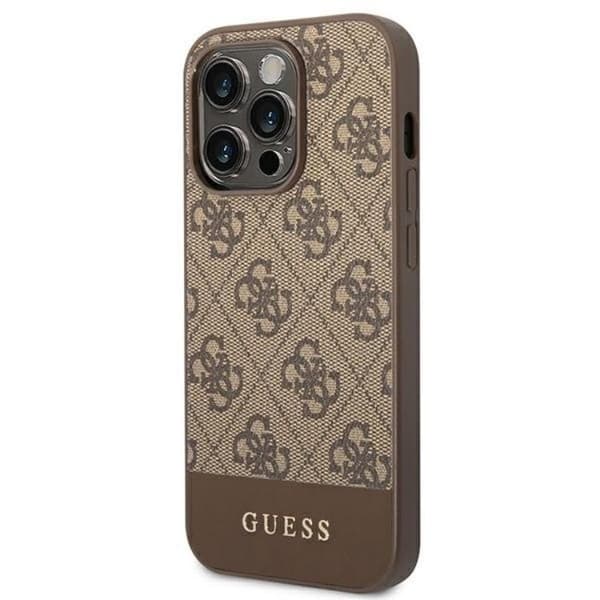 GUESS iPhone 14 Pro Max Skal Stripe - Brun