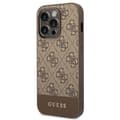 Miniatyrbild 4 av 11: GUESS iPhone 14 Pro Max Skal Stripe - Brun