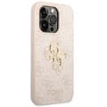 Miniatyrbild 5 av 8: GUESS iPhone 14 Pro Max Skal Big Metall Logo - Rosa