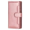 Miniatyrbild 2 av 8: iPhone 14 Plus Plånboksfodral Äkta Läder Flip - Rosa Guld