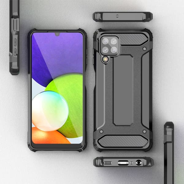 Galaxy A22 4G Skal Hybrid Armor Tough Rugged - Gyllene