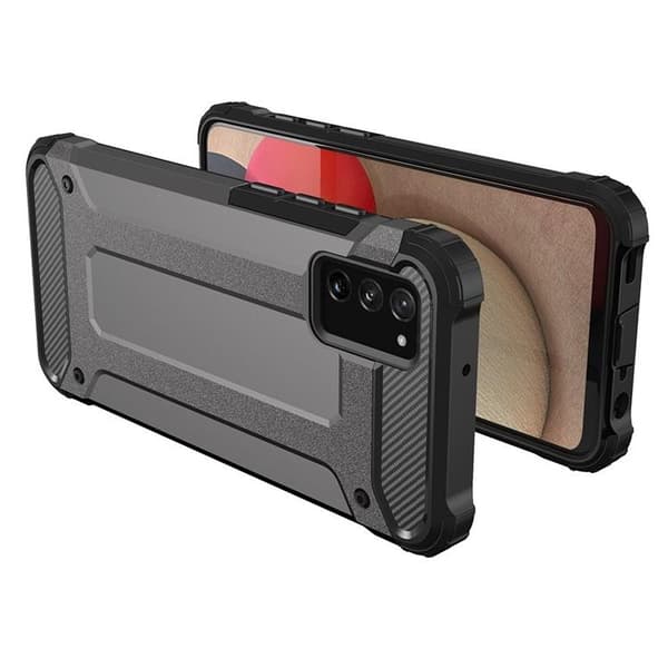 Galaxy A03s Skal Hybrid Armor Tough Rugged - Svart